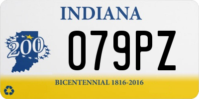 IN license plate 079PZ