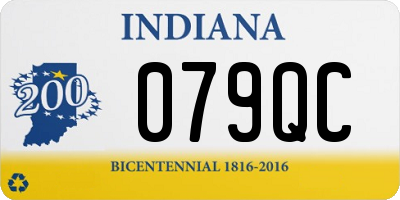 IN license plate 079QC