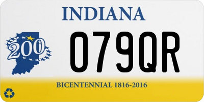 IN license plate 079QR