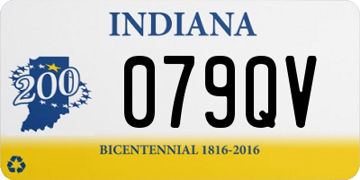 IN license plate 079QV