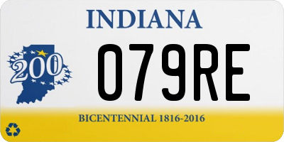 IN license plate 079RE