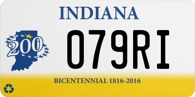 IN license plate 079RI