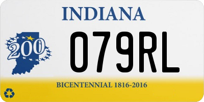 IN license plate 079RL