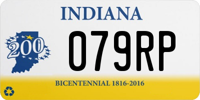 IN license plate 079RP