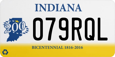IN license plate 079RQL