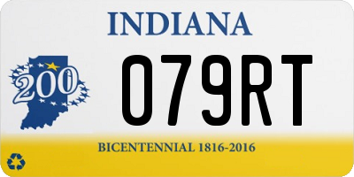 IN license plate 079RT