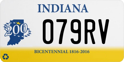 IN license plate 079RV