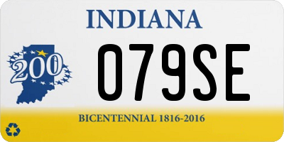 IN license plate 079SE