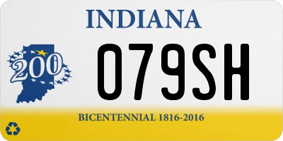 IN license plate 079SH