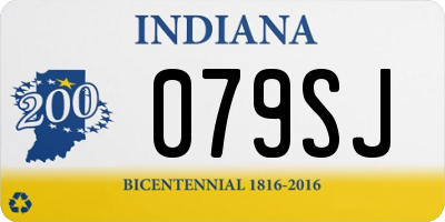 IN license plate 079SJ