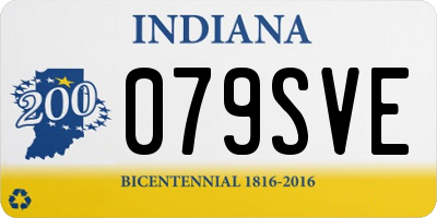 IN license plate 079SVE