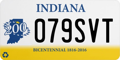 IN license plate 079SVT