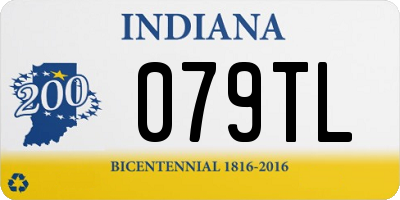 IN license plate 079TL