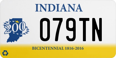 IN license plate 079TN