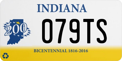 IN license plate 079TS