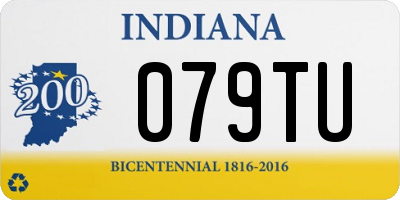 IN license plate 079TU