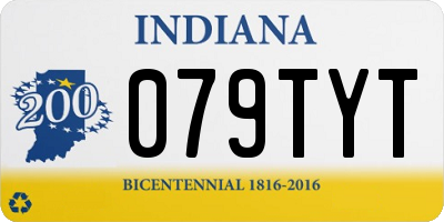 IN license plate 079TYT