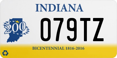 IN license plate 079TZ