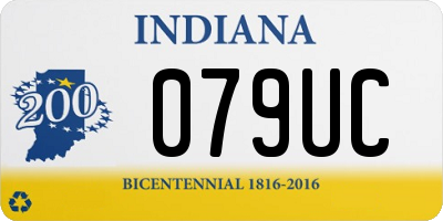 IN license plate 079UC