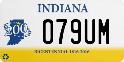 IN license plate 079UM