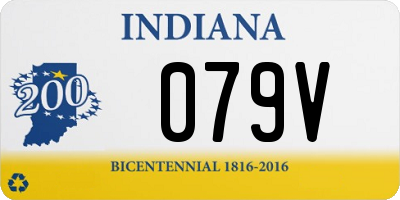 IN license plate 079V