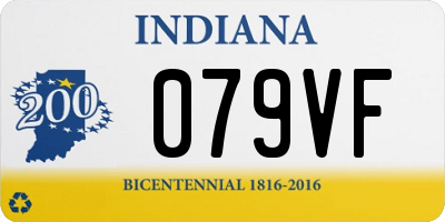 IN license plate 079VF