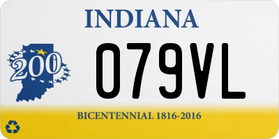 IN license plate 079VL