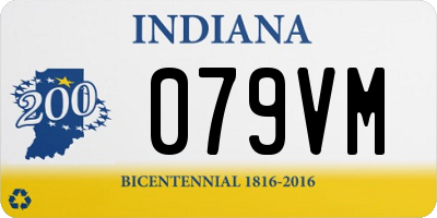 IN license plate 079VM