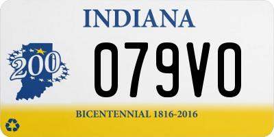 IN license plate 079VO