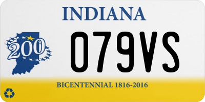 IN license plate 079VS