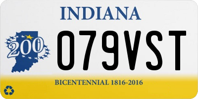 IN license plate 079VST