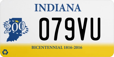 IN license plate 079VU