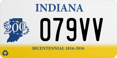 IN license plate 079VV