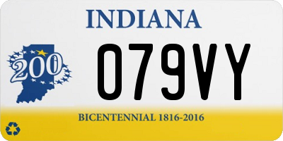 IN license plate 079VY