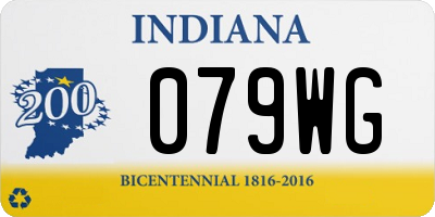 IN license plate 079WG