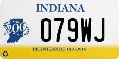 IN license plate 079WJ