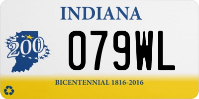 IN license plate 079WL