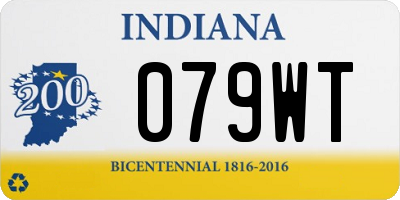 IN license plate 079WT