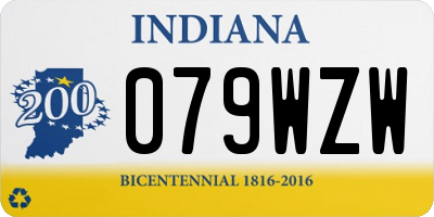 IN license plate 079WZW