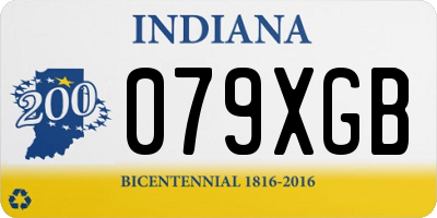 IN license plate 079XGB