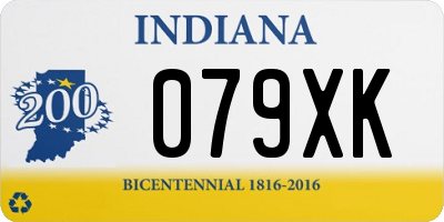 IN license plate 079XK