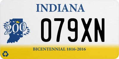 IN license plate 079XN