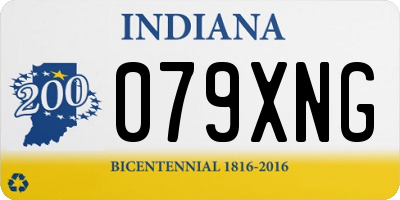 IN license plate 079XNG