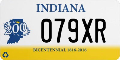 IN license plate 079XR