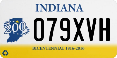 IN license plate 079XVH
