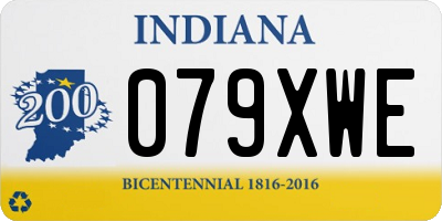 IN license plate 079XWE