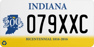 IN license plate 079XXC