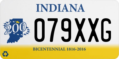 IN license plate 079XXG