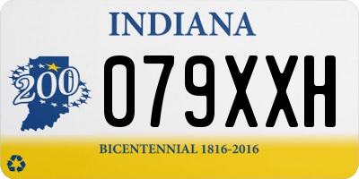 IN license plate 079XXH