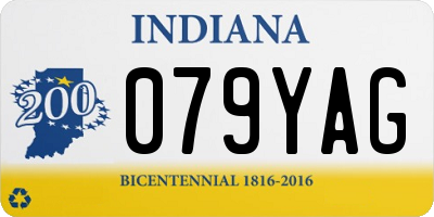 IN license plate 079YAG